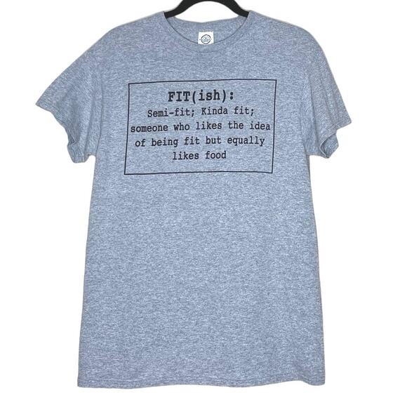 FITish T-Shirt, Foodie Tee, Fitness Humor, Gym, Exercise Fun - Picture 1 of 5